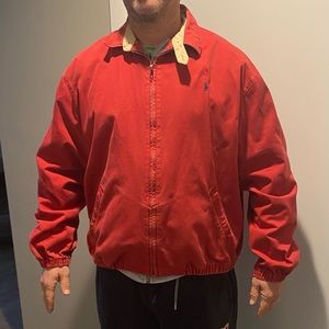 Polo Ralph Lauren spring jacket. Color red. Size Large.